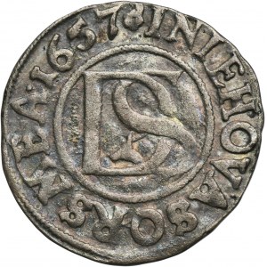Western Pomerania under Swedish rule, Karl X Gustav, Doppelschilling Stettin 1657