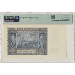 20 złotych 1940 - L - PMG 67 EPQ