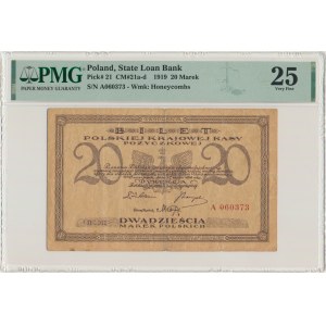 20 marks 1919 - A - PMG 25 - first series