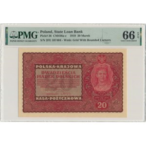 20 marek 1919 - II Serja FE - PMG 66 EPQ