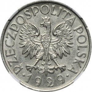 1 złoty 1929 - NGC MS63