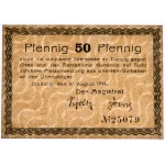 Danzig, 50 Pfennig 1914 - watermark waves - PMG 58