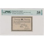 Dantzig, 50 fenig 1914 - znw. vagues - PMG 58