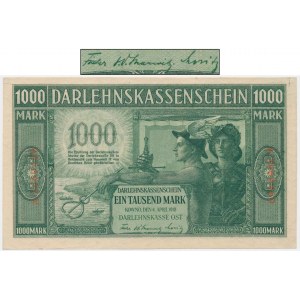 Kowno, 1.000 Mark 1918 - A - 7 digit series -