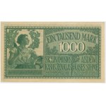 Kaunas, 1 000 mariek 1918 - A - 7 číslic - zelené podpisy