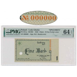 1 marka 1940 - WZÓR 000000 - PMG 64 EPQ - RZADKOŚĆ