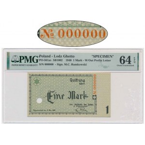 1 Mark 1940 - SPECIMEN 000000 - PMG 64 EPQ - RARE