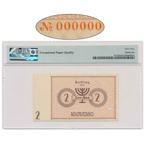 2 marques 1940 - MODÈLE 000000 - PMG 63 EPQ - TRÈS RARE