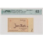 2 marques 1940 - MODÈLE 000000 - PMG 63 EPQ - TRÈS RARE