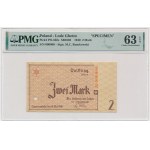 2 Mark 1940 - SPECIMEN 000000 - PMG 63 EPQ - EXTREMELY RARE