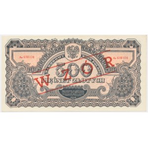 500 zloty 1944 ...owe - COLLECTOR SPECIMEN - Ax -