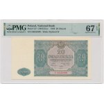 20 zloty 1946 - D - PMG 67 EPQ