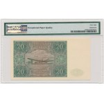 20 zloty 1946 - A - PMG 68 EPQ - TOP POP