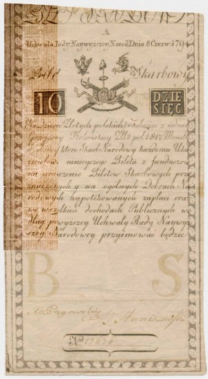 10 złotych 1794 - A - napisowy znw. Pieter de Vries & Comp