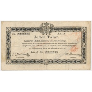 1 thaler 1810 - Ossolinski - with stamp on back -