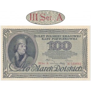 100 marek 1919 - III Ser. A - RZADKI
