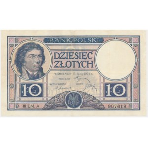 10 Zloty 1924 - III EM. A - HOHE SELTENHEIT