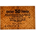 Danzig, 50 Pfennige 1923 - October - WB - PMG 50