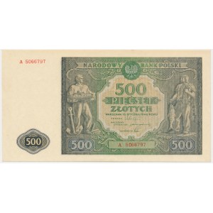 500 złotych 1946 - A - pierwsza seria