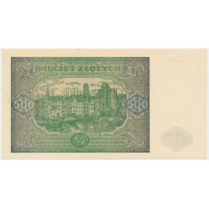 500 złotych 1946 - A - pierwsza seria