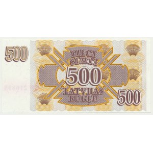 Lettonie, 500 roubles 1992
