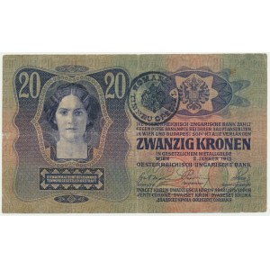 Roumanie, Bucovine, 20 couronnes 1913 (1919)