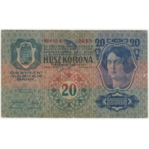 Roumanie, Bucovine, 20 couronnes 1913 (1919)
