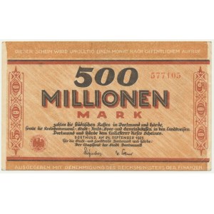 Niemcy, 500 milionów marek 1923