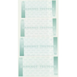 Niemcy, SIEMENS-NIXDORF, zestaw banknotów testowych 10-100 (4 szt.)