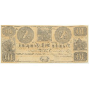 USA, Ohio, Franklin Silk Company, 10 dolarów 18..