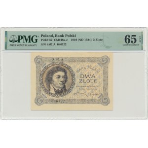 2 zloty 1919 - S.67.A. - PMG 65 EPQ - BEAUTIFUL