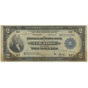 USA, New York, 2 Dollars 1918 - Teehe & Burke -