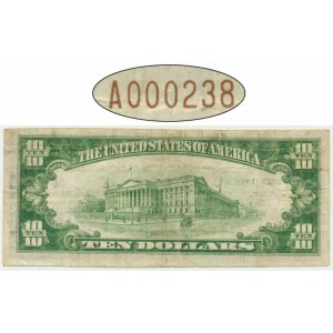 USA, New York, 10 Dollars 1929 - Jones & Woods -