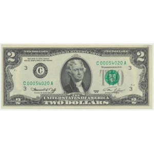 USA, Green Seal, Filadelfia, 2 dolary 1976 - C - Neff & Simon -