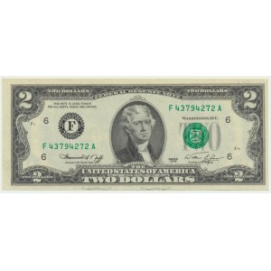 USA, Green Seal, Atlanta, 2 dolary 1976 - F - Neff & Simon -