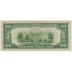 USA, Green Seal, Chicago, 20 Dollars 1934 - G - Julian & Morgenthau -