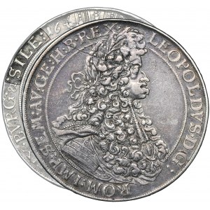 Silesia, Habsburg rule, Leopold I, Thaler Breslau 1695 MMW - RARE