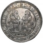 Silesia, Duchy of Münsterberg-Oels, Heinrich Wenceslaus and Karl Friedrich, Thaler Oels 1620 BH - VERY RARE