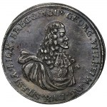 Śląsk, Księstwo Legnicko-Brzesko-Wołowskie, Jerzy Wilhelm, PÓŁTALAR pośmiertny Brzeg 1675 - BARDZO RZADKI, ostatni z PIASTÓW
