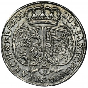 Augustus II the Strong, 2/3 Thaler (gulden) Dresden 1700 ILH