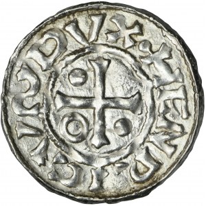 Germany, Bavaria, Regensburg, Heinrich II der Zänker, Denarius