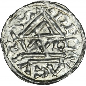 Germany, Bavaria, Regensburg, Heinrich II der Zänker, Denarius