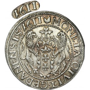 Sifismund III Vasa, 1/4 Thaler Danzig 1611 - RARE