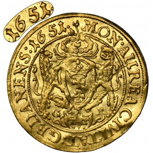 John II Casimir, Ducat Danzig 1651 GR
