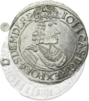 John II Casimir, 1/4 Thaler 1664 HDL - RARE, ex.Potocki
