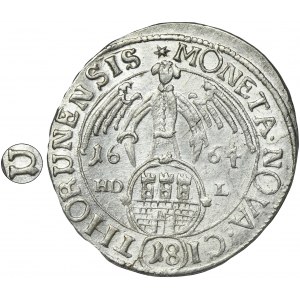 John II Casimir, 1/4 Thaler 1664 HDL - RARE, ex.Potocki
