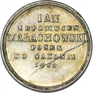 MAJNERT, Medal ze Suity Poselskiej, Stanisław August Poniatowski, Jan Nepomucen Michałowski - EKSTREMALNIE RZADKI