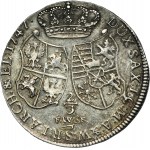 Auguste III Sas, 2/3 Thaler (florin) Dresde 1747 FWôF - TRÈS RARE