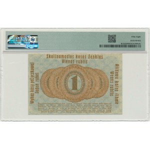 Posen, 1 Ruble 1916 - short clause (P3c) - PMG 58