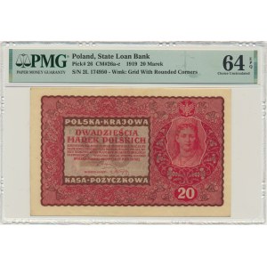 20 marks 1919 - II Series L - PMG 64 EPQ
